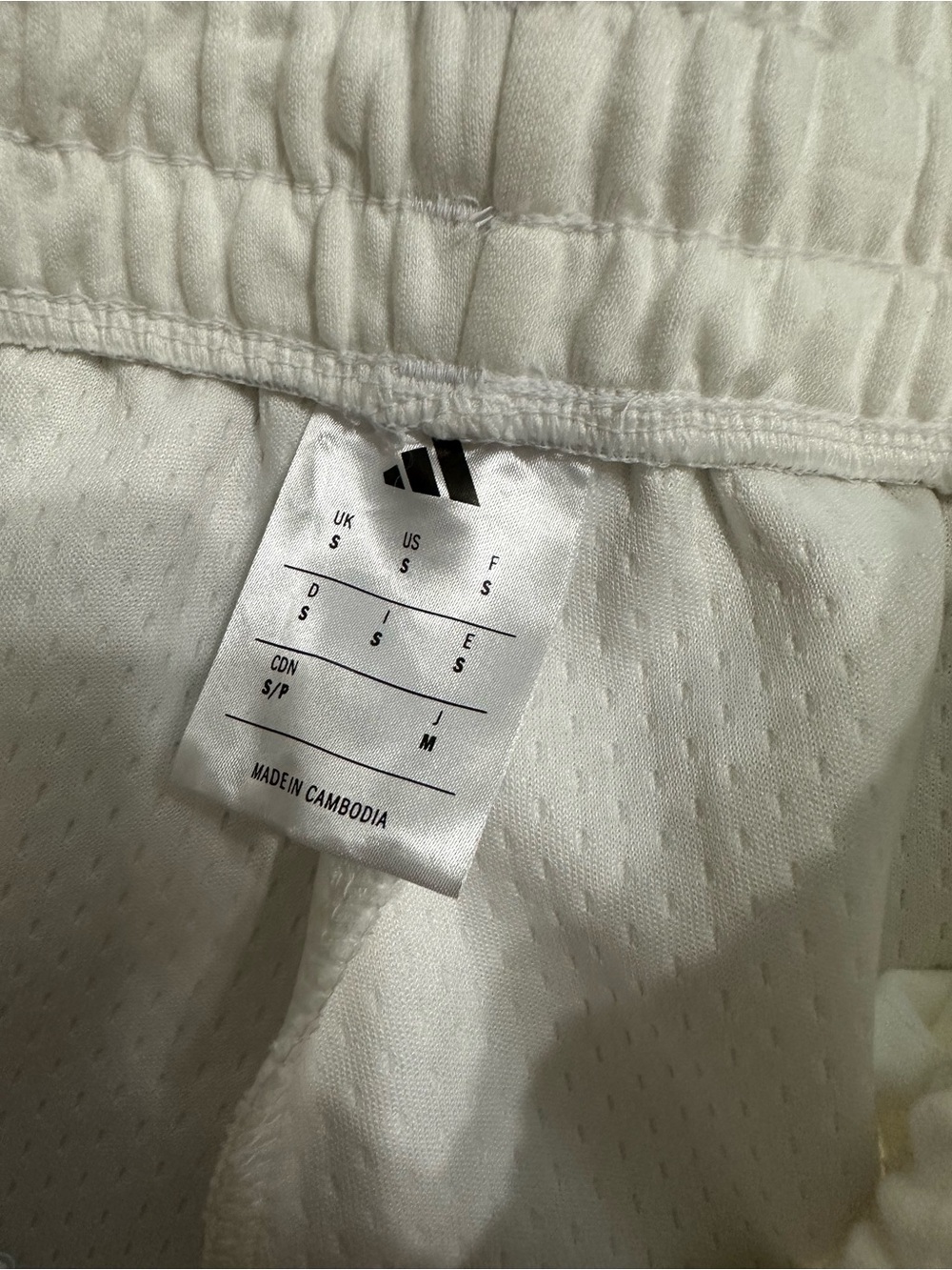 Adidas ZNE White Jogger Sweatpants with Black Logo - Picture 5 of 6